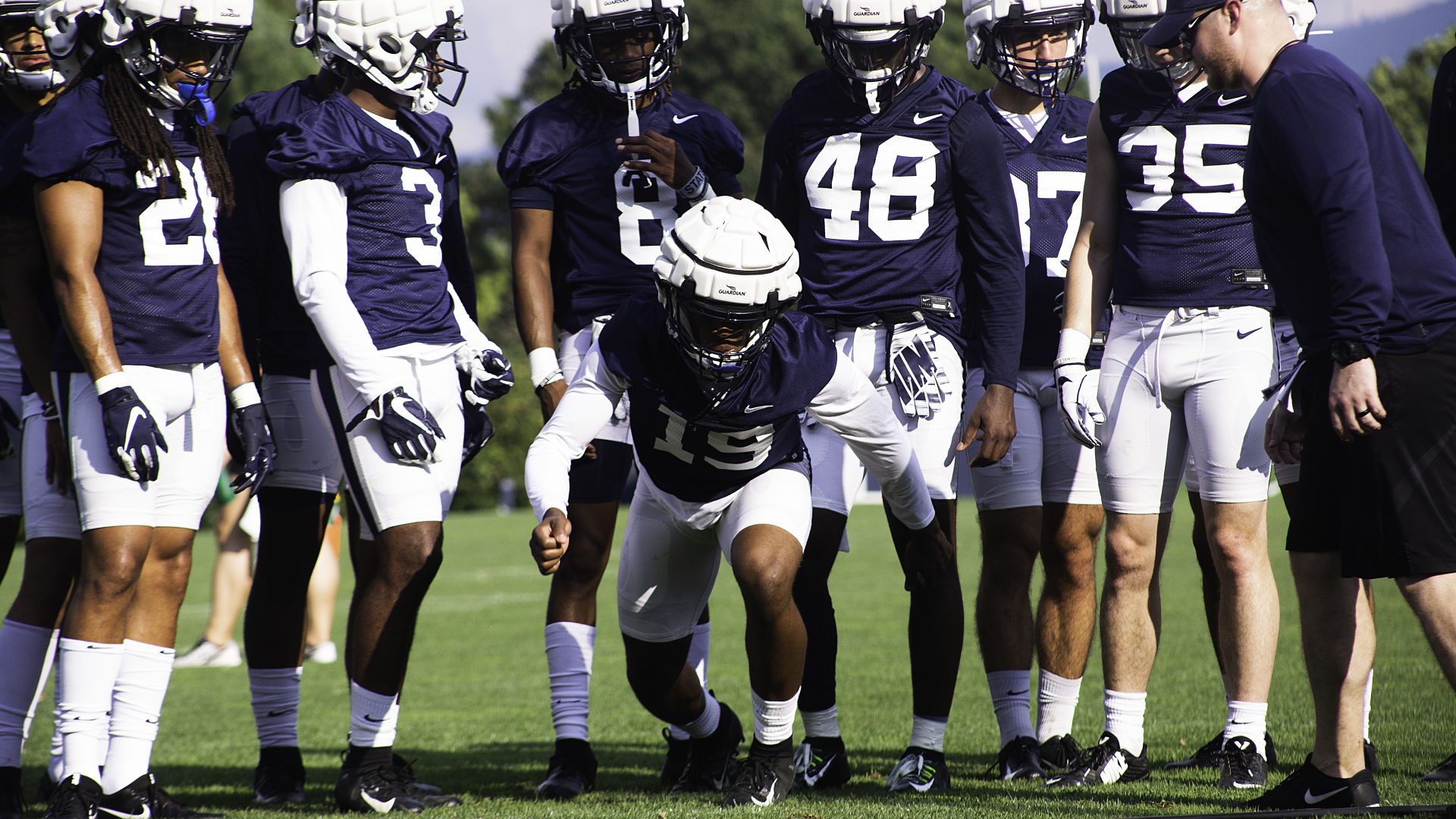 Football Media Day, Gordo (36), practicing